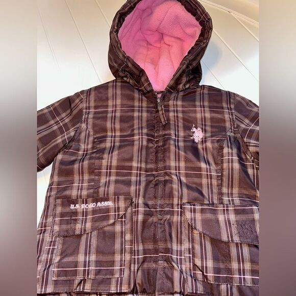 U.S. POLO ASSN Girls 18M Winter Hooded Jacket - Picture 1 of 6
